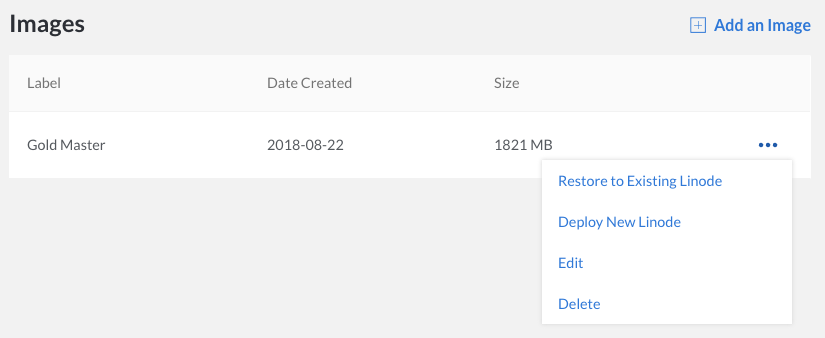 Select the Image menu