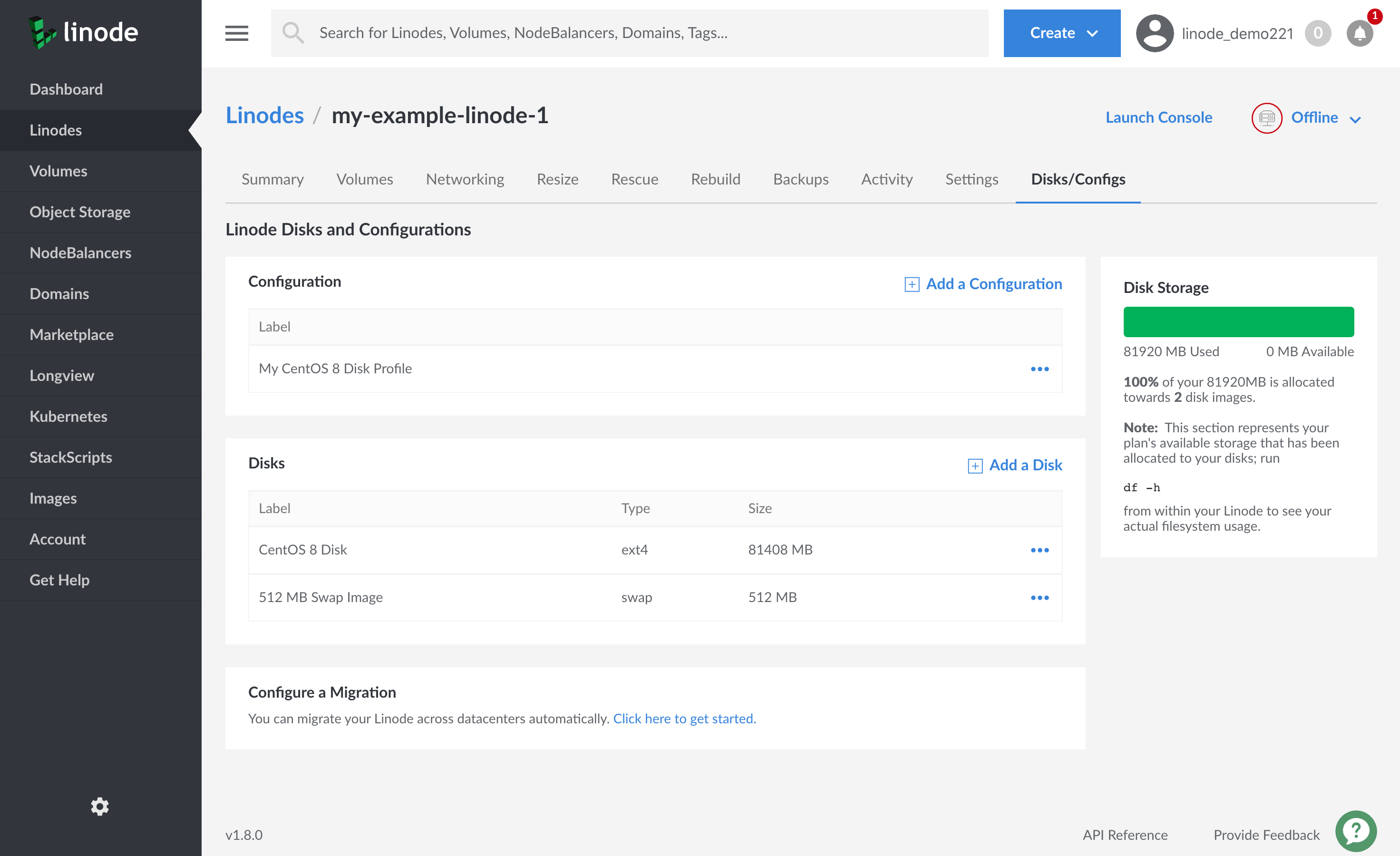 Linode advanced configurations